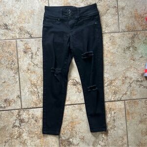 Blue Savvy Distressed Women Jeans